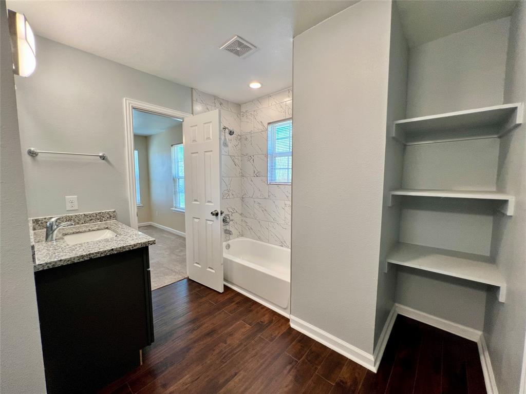 Guest bathroom with storage