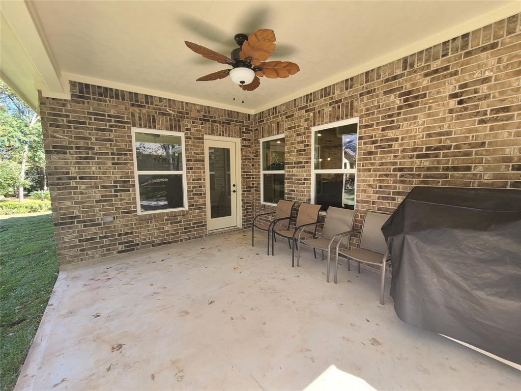 Sample of back covered patio