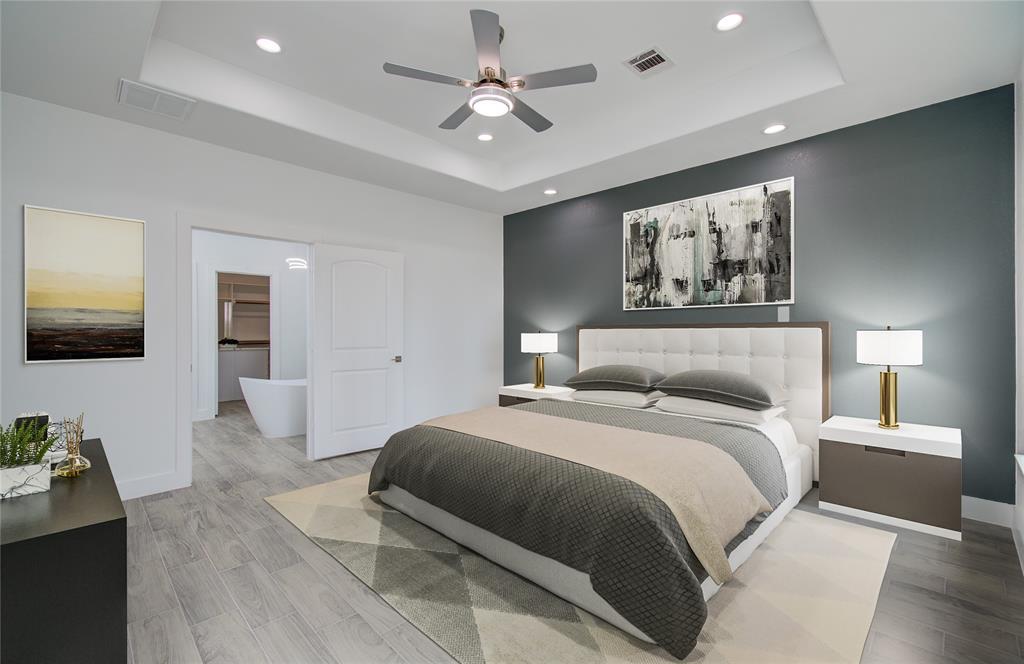 Virtual Staging of Bed Room.