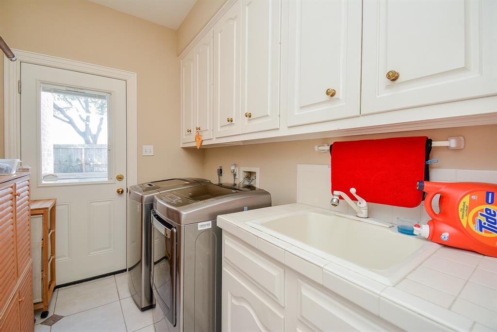 Laundry room downstairs for convenience!