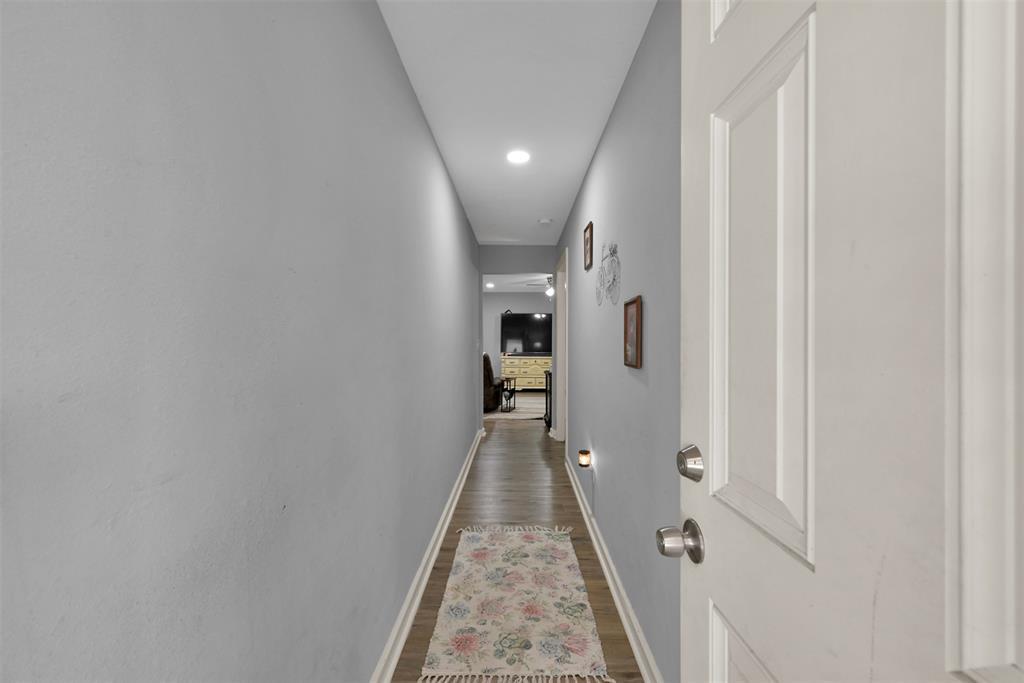 Here's the entry hallway into Unit A. Let's check it out...