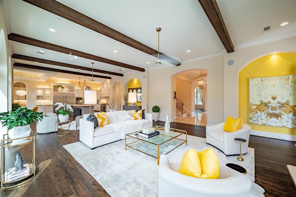 All the spaces blend so well for this floor plan allowing so much entertaining & grand feel.