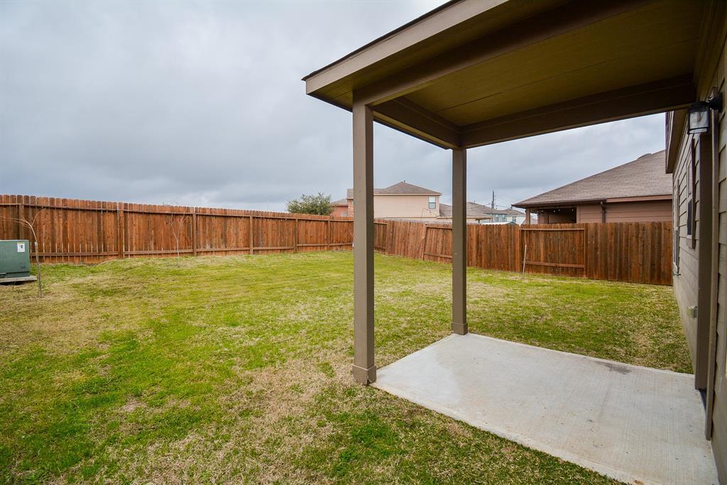 Privacy fencing surrounds your own personal patch of the greater outdoors!