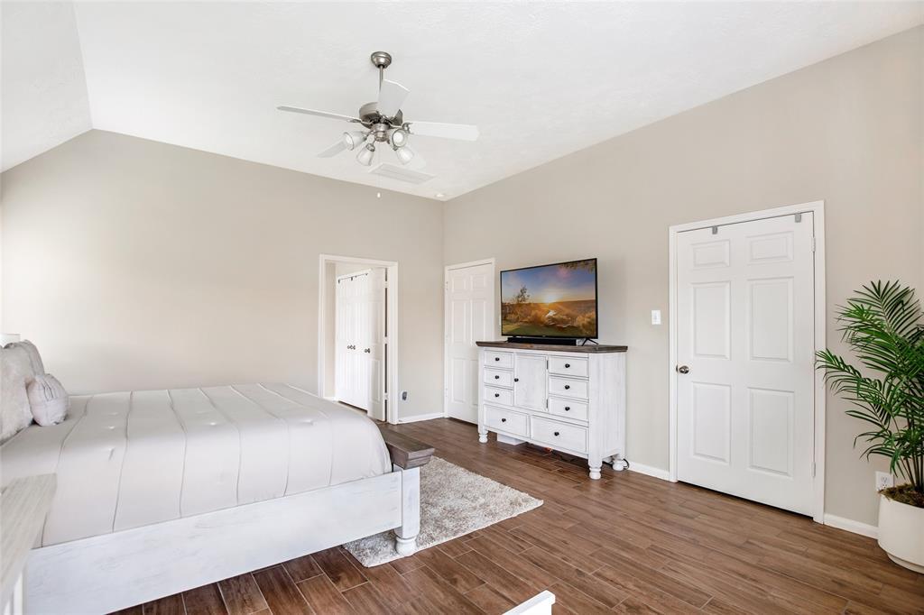 Rest-up and enjoy a relaxing day, or catch up on your favorite feature in this Primary Room, separated from the other Bedrooms, for added Privacy and Extra Comfort!