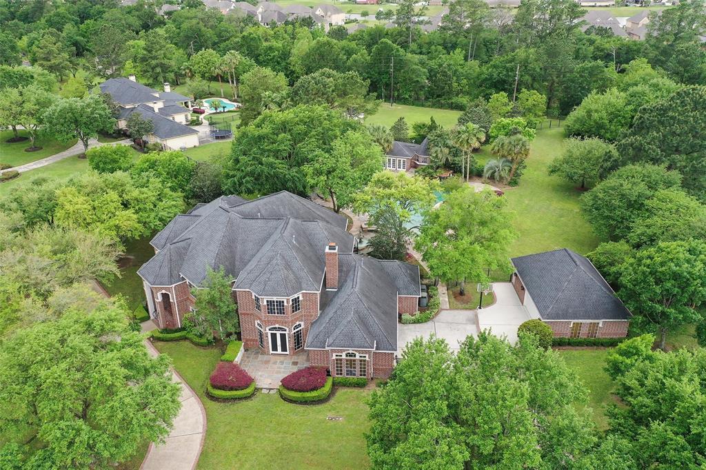 One of several drone photos to give you a complete impression of the scale and beauty of this one of a kind property.