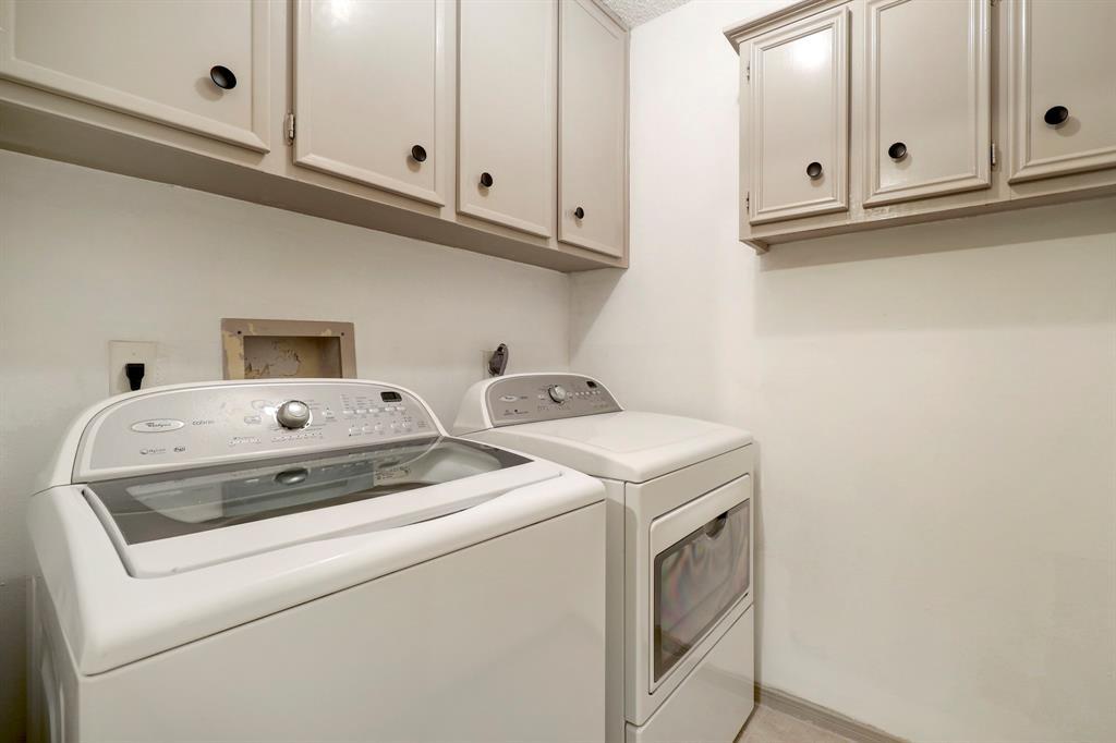 Laundry room is in primary closet - WD remain with the property.