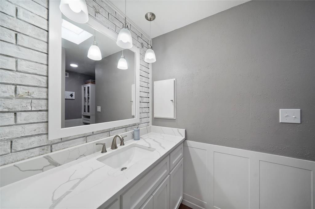 Secondary bathroom vanity.