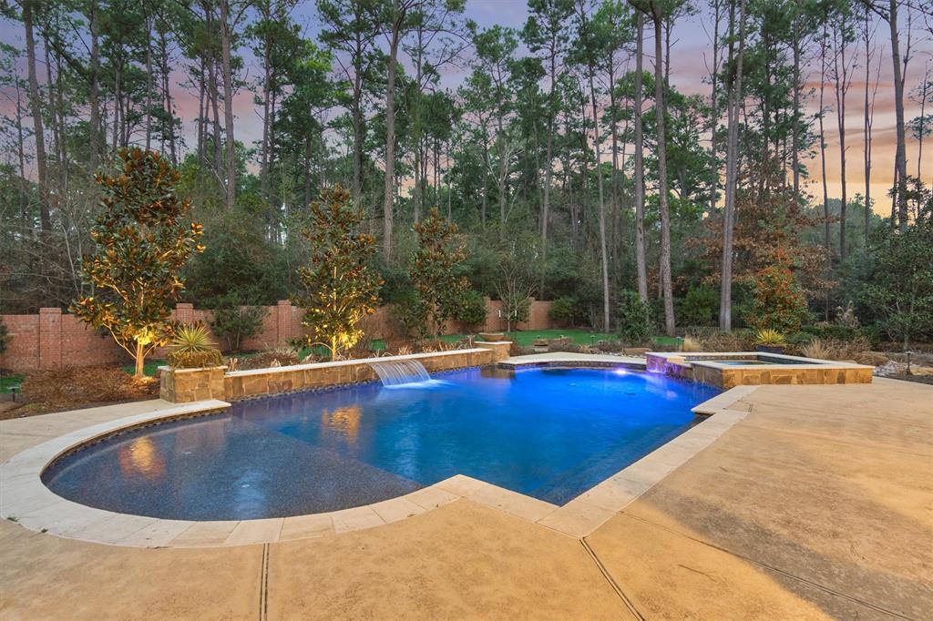 Enjoy a morning or evening swim in the peaceful serenity of this backyard oasis!