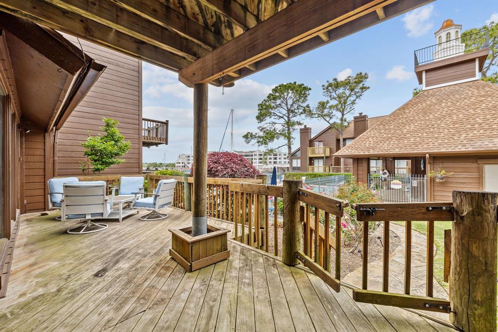 Enjoy the views in the sun or under this covered porch.