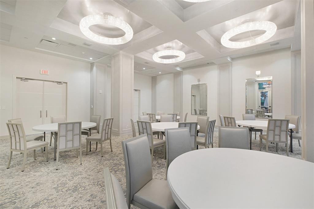 The event room is light and bright - perfect for a variety of gatherings.