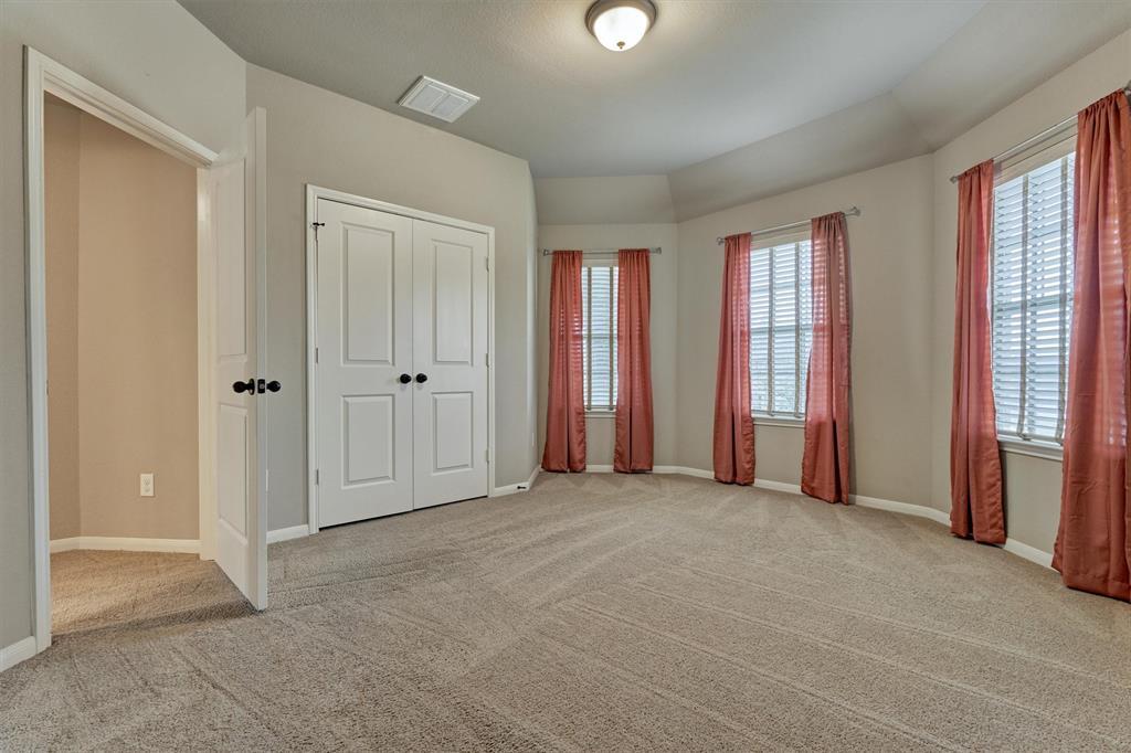 All 3 upstairs bedrooms are generous in size.  Bedroom 2 with large double door closet.