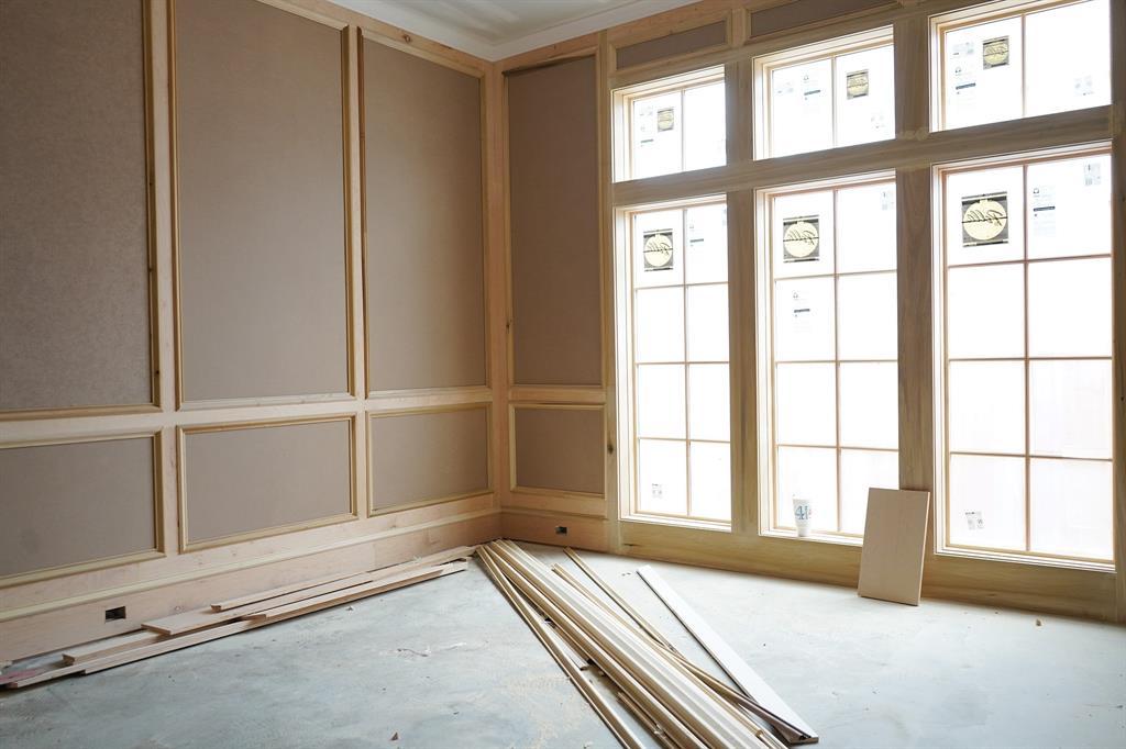 Construction Progress - 2/10/2024 - Beautiful millwork paneling in this soon-to-be Formal Dining room