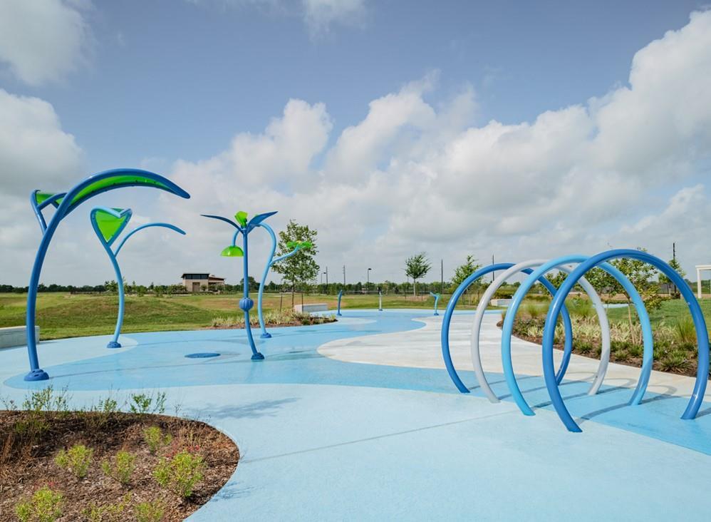 The splash pad will keep the kids and adults entertained, a great way to keep cool during those summer days.